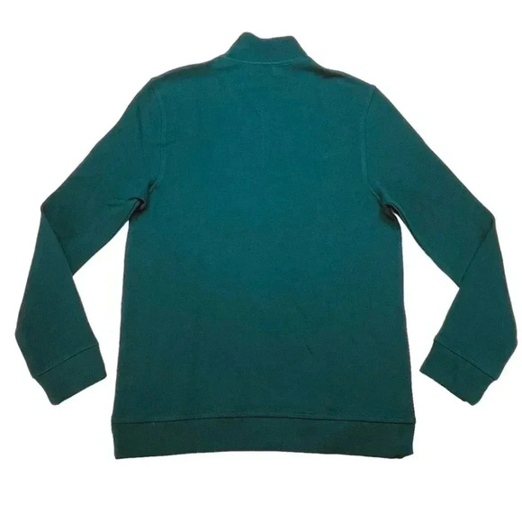Tasso Elba 1/4 Zip Teal Green Cotton Blend Size Medium - Picture 10 of 11